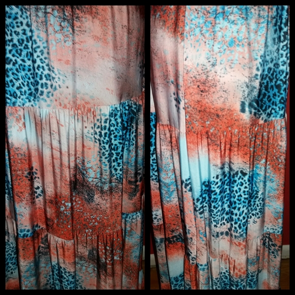 Magic Multi Printed Tiered Maxi Skirt - Picture 2 of 5